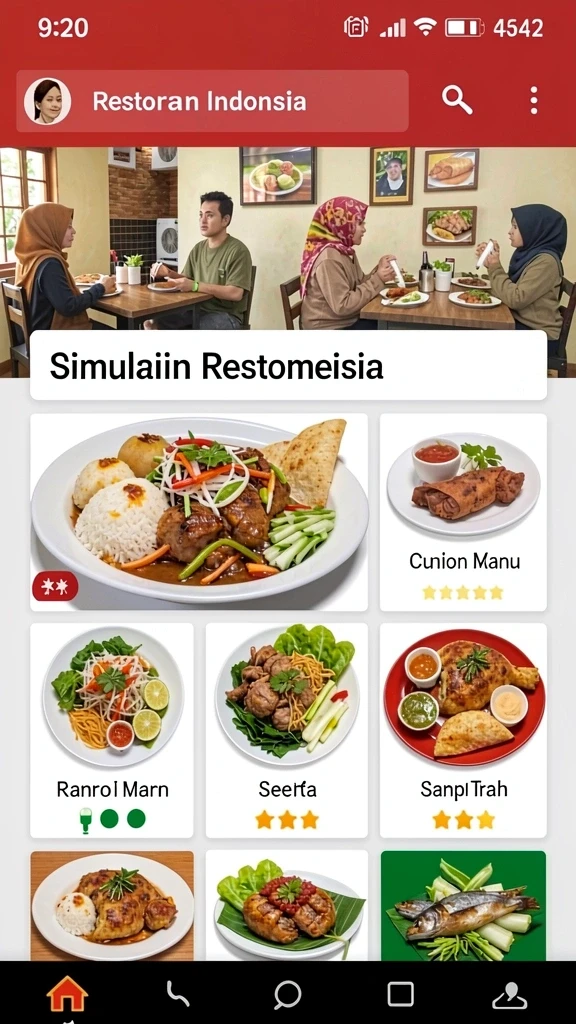 888r - Tampilan antarmuka utama yang menarik dan mudah dinavigasi.