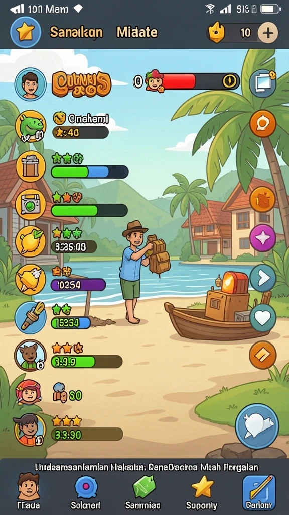 bokedomino - Tampilan antarmuka BOKEDOMINO yang menarik dan mudah digunakan.